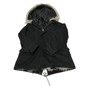 Mr & Mrs Italy‎ Women Fur-lined FIELD JACKET Parka Coat Fur Sz SMALL FUR LINING